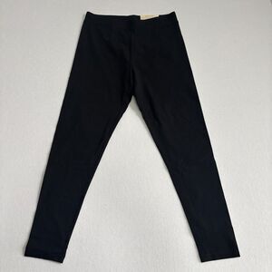 Soft Surroundings Leggings Women's M (10-12) Black Ankle Pull On Comfort Staple